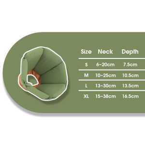 HamshMoc Elizabethan Collar Sponge Filled Lightweight Comfort Fit For 9kg Pets Indoor