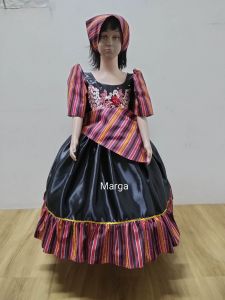 BUWAN NG WIKA 3n1 Modern Filipiniana Ifugao Print Ethnic Gown for Kids