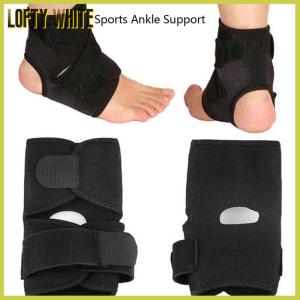 Lofty White Adjustable Compression Elastic Ankle Brace Support Sprain Fitness