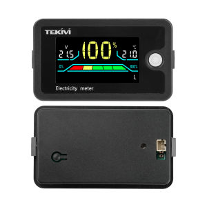 Diymore DC 8-100V ดิจิตอลและแสดงสถานะไฟฟ้าแบบสากลสำหรับนิรันดร์/เหล็กลิเทียม/กรดแบตเตอรี่พร้อมจอแสดงอุณหภูมิ