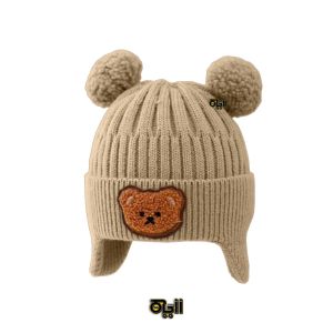 Topi Kupluk Rajut Anak Bayi Bear korea