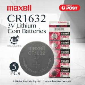 Maxell CR1632 3V Lithium battery CR-1632 L50 1632 DL1632 BR1632 CR-1632-M (1 card/5pcs)