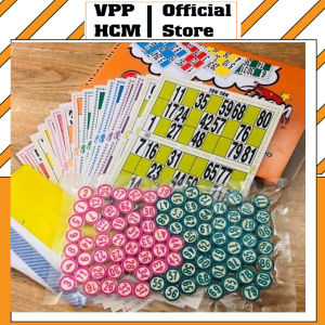 Bộ Cờ Lô Tô Hộp Cam 90 Số Cao Cấp Đồ Chơi Giải Trí - Bộ lô tô cam -kèm bộ gỗ số loto để chơi