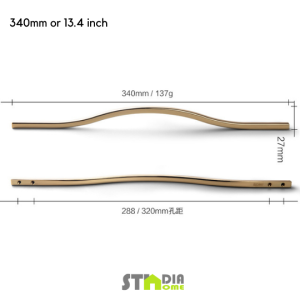 STADIA HOME MANILA STOCK! Luxury Curve Line Zinc Alloy Cabinet Handle Drawer Pull Kitchen Furniture Knob