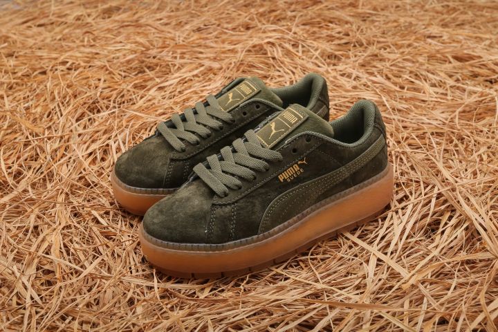 Puma suede thick store sole