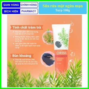 Sữa rửa mặt ngừa mụn Oriss tuýp 100g giúp làm sạch da loại bỏ bụi bẩn bã nhờn ngăn ngừa mụn