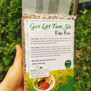 Gạo Lứt Tam Sắc Ăn Kiêng Healthy Eatclean Tiểu Đường Thực Dưỡng Gym - Hút Chân Không 1kg