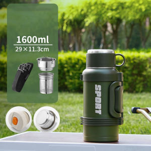 316 Stainless Steel Insulated Thermal Cup High Capacity Portable Outdoor Sports Water Bottle Tea Brewer