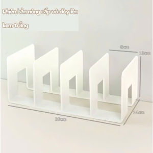 Kệ Sách 4 Ngăn Màu Trơn Để Bán Học Kích Thước 32x15x13cm Thiết Kế Tiện Lợi Cho Văn Phòng Và Học Tập