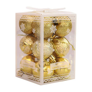 NUVOX 36Pcs Christmas Ball Christmas Decorations Christmas Tree Hanging Balls Halloween Party Decorations Birthday Holiday Celebration Decoration Balls (4 cm / 1.5 Inches) Red Christmas Balls