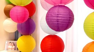 (10 Inch) Paper Lantern Hanging Ornament CNY Colourful Lantern Decorations Tanglung Kertas 纸灯笼