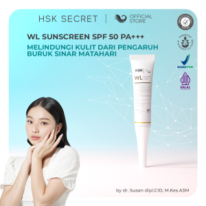 HSK Secret WL Sunscreen - Daily Tinted Brightening Suncreen Perlindungan Maksimal dari Sinar UV