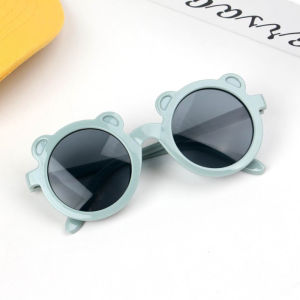 Children Sunglasses Anti UV Sunglasses Girls Boys Bear Frame Eyeglasses Kids Round Eye glasses Baby Sunglasses