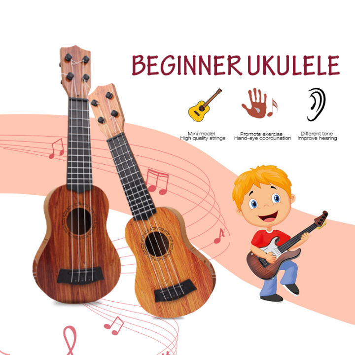 Ukulele%20Guitars%20For%20Kids%20Wood%20Color%20Plastic%20Musical%20Instrument%20Guitar%20Children%20Birthday%20Gift%20-%20Image%203