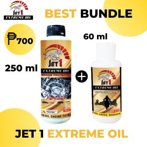 BUNDLE of Jet 1 Extreme Oil Engine Protector & Additive Oil Enhancer  Power Booster & Anti Friction.