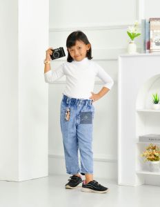 terlaris // celana baggy jeans anak perempuan mix jaket jeans usia 1 -7 tahun BY DE STORE FASHION