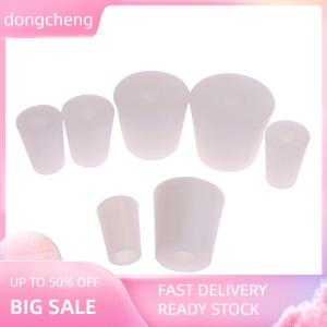 dongcheng Food Grade Home Brew Wine Stoppers Conical Silicone Plug With Single Hole For Airlock Valve Bubbler Fermentation Exhaust Valve