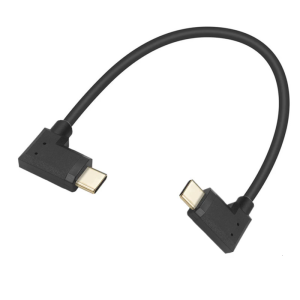Type C Male to Male Right Angle Cord 10Gbps Data Transfer Connector Fast Charging Cable for Phone Tablet Laptop