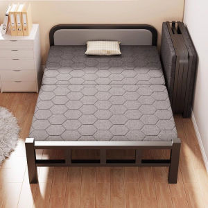 Foldable Single Sofa Bed/Simple Portable/Simple Folding Bed for Lunch Break/Metal Folding Bed