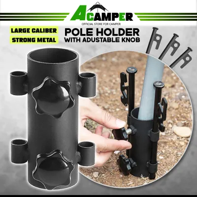 Camping Pole Holder Camping Tent Pole Holder Flysheet Tarp Holder Adjustable Pole Holders Awning Rod Holder Tent Nail