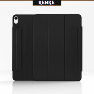 KENKE เคส iPad เคสบางเฉียบที่ถอดออกได้สามในหนึ่งเดียวสำหรับ iPad Pro 11 นิ้ว iPad Air รุ่นที่ 4 Air รุ่นที่ 5 pro11 (2018) iPad Mini 6 iPad Pro 12.9 นิ้ว (2020/2021/2022) Rimless Magnetic Double-Sided Case สามารถดูดซับตู้เย็นและที่วางแท็บเล็ตได้