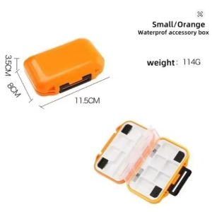 WildPioneer Fishing Tackle Box Double Layer Waterproof Plastic Detachable Ready Stock MY Transparent Gray Kotak