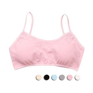 MOMO(8-16 ) Baby Bra Teenagers Girl Student Vest Kids Baby Underwear Strap Bra with Sponge Kids Bra