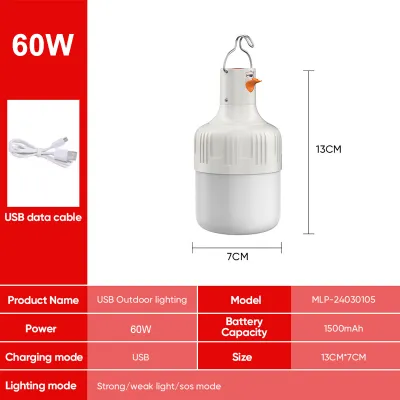 Mitsushi 150W Rechargeable Emergency Bulb Light for Brownout LED Waterproof Outdoor Portable Lamp Camping Dimming Lantern Led Light Night Market Bulb