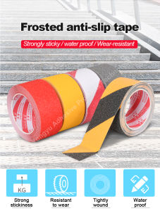 Self-adhesive Non Slip Safety Tape Indoor Outdoor Grip Tape For Stair Corridor Steps Ramp 5CM 10CM PVC Frosted Anti-slip Tape