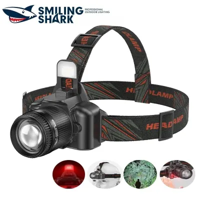 SENTER KEPALA F-T51 LED BISA DI ZOOM 5 MODE / HEADLAMP CAS ZOOMABLE BISA JADI POWERBANK TYPE C