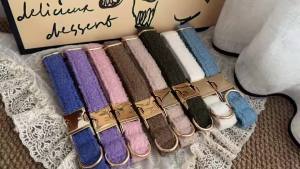 Multi Colors Teddy Material Dog Collar And Leash Small MediumHarness Set Custom Name Puppy Cat Neckleads With Leads2026