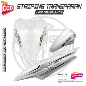 STRIPING TRANSPARAN YAMAHA MIO OLD SPORTY CUSTOM STICKER CUSTOM 12