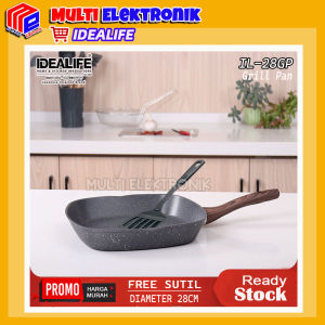 Grillpan Cookware Idealife IL-28GP - Panci Panggang Penggorengan 28cm