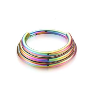 Stylish Multiple Layer Nose Rings With Three and Five Layer Bell Designs Decoration for Piercing Enthusiasts Wear