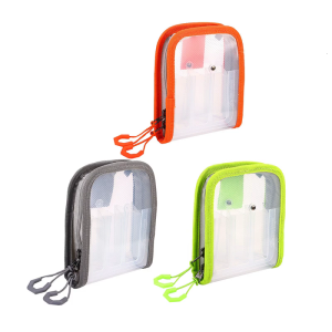 Portable Fishing Squid Jig Lure Hook Bags Clear Storage Case for Squid Hook Baits 6 Compartment Fishing Tackle Organizers