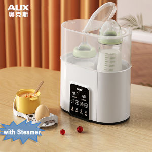 AUX Baby Bottle Warmer with Egg Steamer Baby Food Steamer Accurate Temperature Control with Defrost Sterili-zing BAP Free