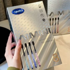 แปรงสีฟัน AIMINI รุ่นดับเบิลยู 8 หัวแปรงกว้าง ขนแปรงนุ่มละเอียดพิเศษ ยับยั้งแบคทีเรีย ใช้ง่าย สำหรับผู้ใหญ่และทุกคนในครอบครัว - รับประกันคุณภาพ ส่งฟรี