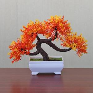 Bunga Plastik Hiasan Pajangan pot Dekorasi pohon cantik Bonsai Naga