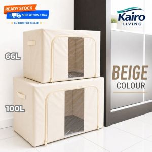 Foldable Storage Box Clothes Blanket Organizer | Window Storage Bag Waterproof Oxford Cloth