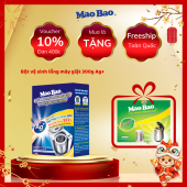 Bột Tẩy Vệ Sinh Lồng Máy Giặt Mao Bao 306g làm sạch cặn bẩn khử mùi nấm mốc dùng được cho máy giặt cửa trên và cửa trước