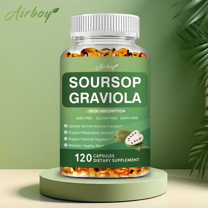thumbnail image 2 of SBM Graviola Soursop 6000mg Capsules - 10:1 Extract, Antioxidant Liver Support - Vegan 2 of 6