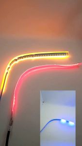 (2PCS LAMPU ALIS DRL) LED DRL FLEXIBLE / Alis Lampu Angel eye 30cm Mobil dan Motor Lampu Led Alis Drl