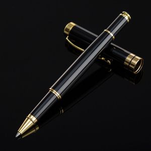LIDIP Office School 1PC Golden Clip Business Student Stationery Stainless Steel Roller Ballpoint Pen Signature Pen Metal Pen Roller Ball Pen