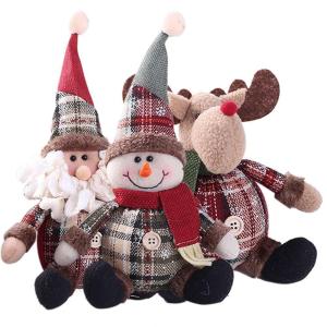 Christmas Gift Xmas Tree Hanging Pendant Angel Santa Claus Snowman Deer Doll Ornament Home Table Decor