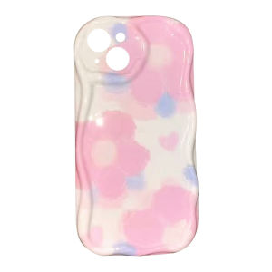 ZAY iPhone Casing Ponsel Kecil Segar Bunga Hati Krim Kompatibel Kekinian untuk iPhone 7Plus/8Plus iPhone X/XS iPhone XR iPhone 11 iPhone 13  iPhone 14 Pro max