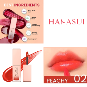HANASUI Tintdorable Lip Stain Pewarna Bibir Tahan Lama Ombre Anti Air Waterproof Box Halal Lip Tint BPOM
