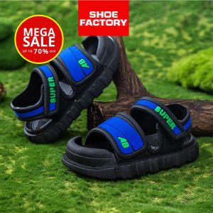 Age 3-8 Yrs Kids Velcro Sandals Size 26-35 Selipar Budak From Shoe Factory Malaysia