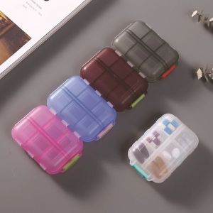 10 Grid Clamshell Design Medicine Tablet Pill Storage Organizer Heavy Duty Light Weight for Travel
