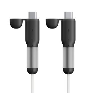LITTLEX Silicone Type-C Cable Protector Anti-tear Soft Cord Saver Practical Dustproof Data Cable Protective Cover Data Line Accessories
