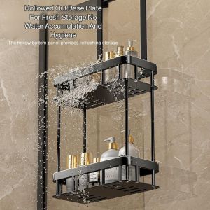 Shower Caddy/Shower Caddy/Over Door Organizer/No-Drill Bathroom Shelf/Wall Hanging/Storage Basket For Bathroom/Shower Room/Space Saving For Home